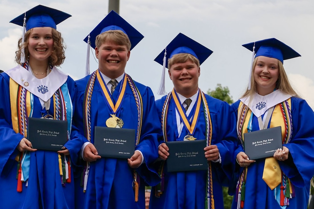 quadruplets at graduation